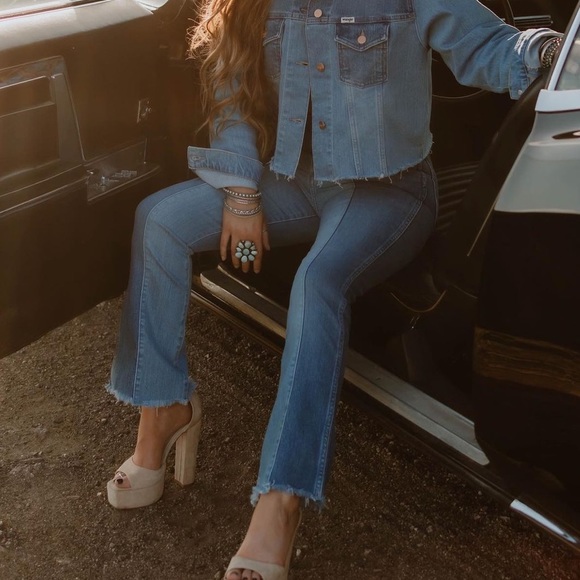 Wrangler Two Tone Wrock 672 Denim - Picture 4 of 8